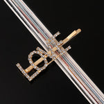 Load image into Gallery viewer, Simple Letter Rhinestone Hairpins Women Hair Clips
