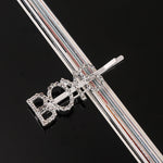 Load image into Gallery viewer, Simple Letter Rhinestone Hairpins Women Hair Clips
