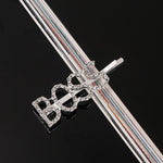 Load image into Gallery viewer, Simple Letter Rhinestone Hairpins Women Hair Clips
