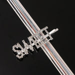 Load image into Gallery viewer, Simple Letter Rhinestone Hairpins Women Hair Clips
