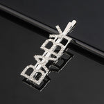 Load image into Gallery viewer, Simple Letter Rhinestone Hairpins Women Hair Clips
