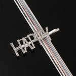 Load image into Gallery viewer, Simple Letter Rhinestone Hairpins Women Hair Clips
