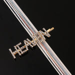 Load image into Gallery viewer, Simple Letter Rhinestone Hairpins Women Hair Clips
