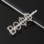 Load image into Gallery viewer, Simple Letter Rhinestone Hairpins Women Hair Clips
