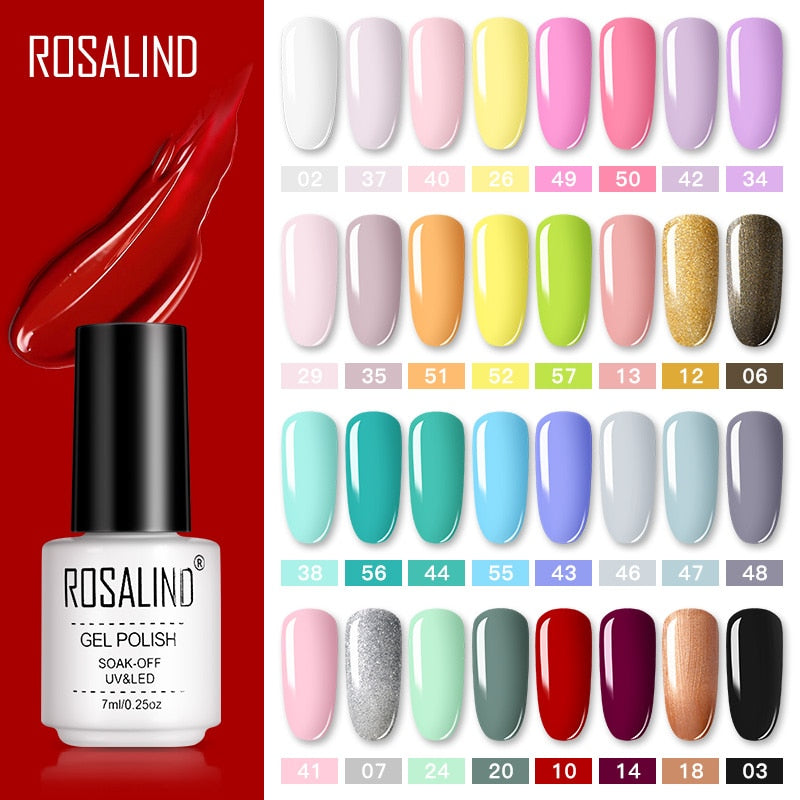 ROSALIND Gel Polish Set All For Manicure Semi Permanent