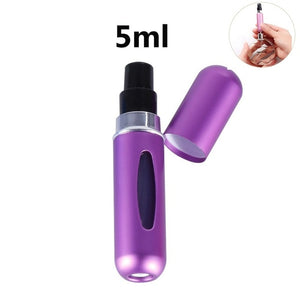 Mini Portable Refillable Perfume Spray Bottle Aluminum Makeup Water Atomizer Bottle Empty Container Travel Perfume Bottle Tool