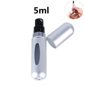 Mini Portable Refillable Perfume Spray Bottle Aluminum Makeup Water Atomizer Bottle Empty Container Travel Perfume Bottle Tool