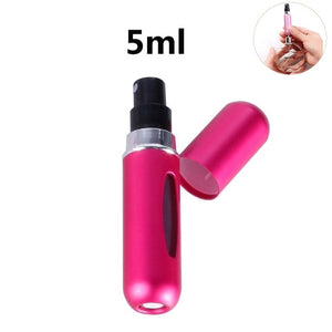 Mini Portable Refillable Perfume Spray Bottle Aluminum Makeup Water Atomizer Bottle Empty Container Travel Perfume Bottle Tool