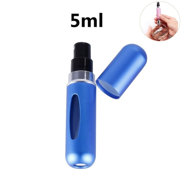 Mini Portable Refillable Perfume Spray Bottle Aluminum Makeup Water Atomizer Bottle Empty Container Travel Perfume Bottle Tool