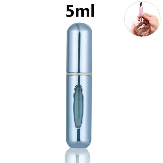 Mini Portable Refillable Perfume Spray Bottle Aluminum Makeup Water Atomizer Bottle Empty Container Travel Perfume Bottle Tool