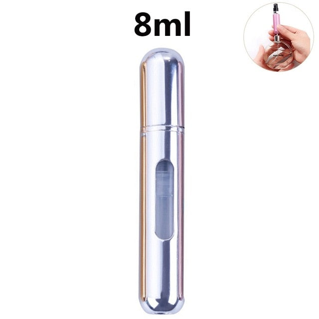 Mini Portable Refillable Perfume Spray Bottle Aluminum Makeup Water Atomizer Bottle Empty Container Travel Perfume Bottle Tool