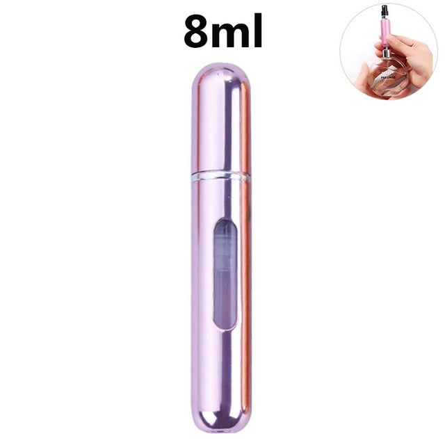 Mini Portable Refillable Perfume Spray Bottle Aluminum Makeup Water Atomizer Bottle Empty Container Travel Perfume Bottle Tool