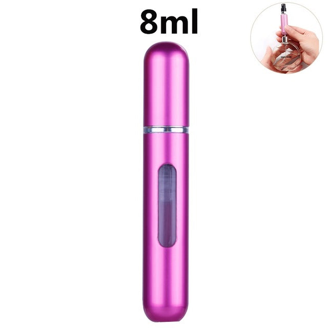 Mini Portable Refillable Perfume Spray Bottle Aluminum Makeup Water Atomizer Bottle Empty Container Travel Perfume Bottle Tool
