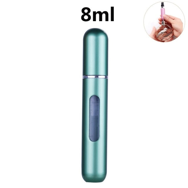 Mini Portable Refillable Perfume Spray Bottle Aluminum Makeup Water Atomizer Bottle Empty Container Travel Perfume Bottle Tool
