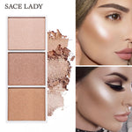 Load image into Gallery viewer, SACE LADY 4 Colors Highlighter Palette Makeup Face Contour Powder
