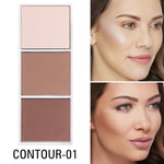 Load image into Gallery viewer, SACE LADY 4 Colors Highlighter Palette Makeup Face Contour Powder
