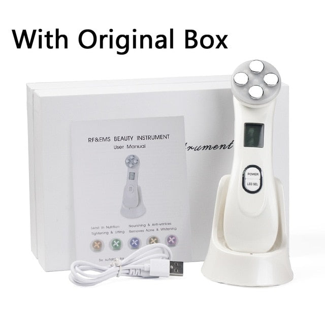 Facial Mesotherapy Electroporation Wrinkle Removal Skin Care Face Massager