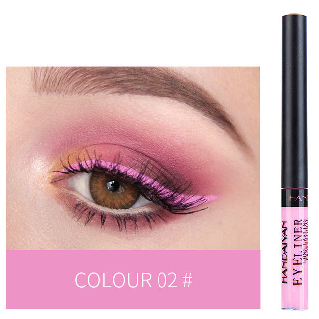 HANDAIYAN 12 Color Eyeliner Liquid Eye Cosmetics Waterproof