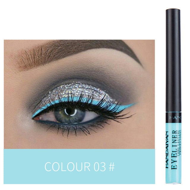 HANDAIYAN 12 Color Eyeliner Liquid Eye Cosmetics Waterproof