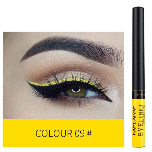 HANDAIYAN 12 Color Eyeliner Liquid Eye Cosmetics Waterproof