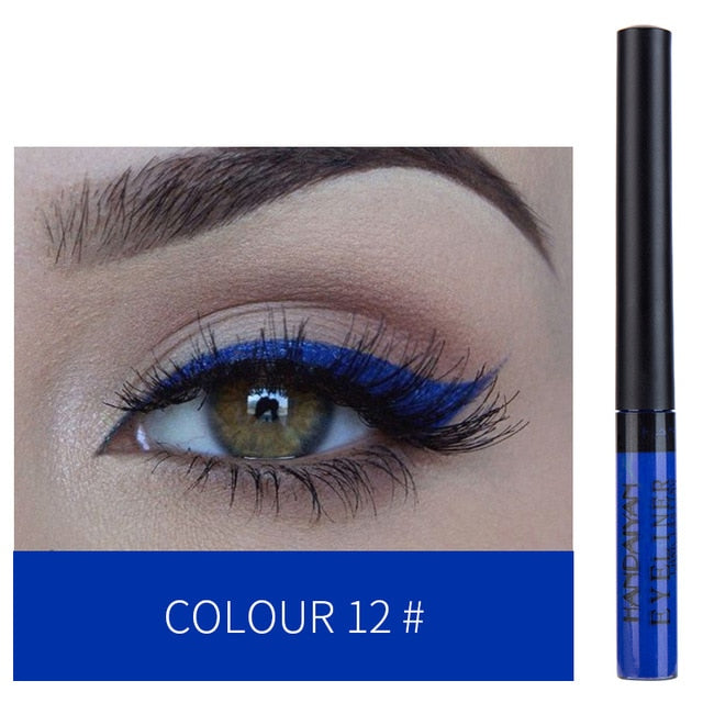 HANDAIYAN 12 Color Eyeliner Liquid Eye Cosmetics Waterproof