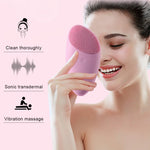 Load image into Gallery viewer, Facial Cleaner  Ultrasonic Vibration Face Washing Brush Rechargeable Battery
