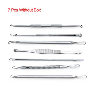 1 Set Stainless Steel Extractor Blackhead Remover Needles