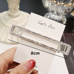 Load image into Gallery viewer, Rhinestone Hair Clip Girls Snap Hair Barrette Stick Hairpin
