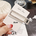 Load image into Gallery viewer, Rhinestone Hair Clip Girls Snap Hair Barrette Stick Hairpin
