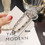 Load image into Gallery viewer, Rhinestone Hair Clip Girls Snap Hair Barrette Stick Hairpin
