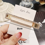 Load image into Gallery viewer, Rhinestone Hair Clip Girls Snap Hair Barrette Stick Hairpin
