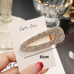 Load image into Gallery viewer, Rhinestone Hair Clip Girls Snap Hair Barrette Stick Hairpin
