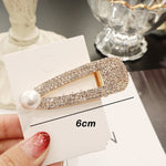Load image into Gallery viewer, Rhinestone Hair Clip Girls Snap Hair Barrette Stick Hairpin
