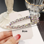 Load image into Gallery viewer, Rhinestone Hair Clip Girls Snap Hair Barrette Stick Hairpin
