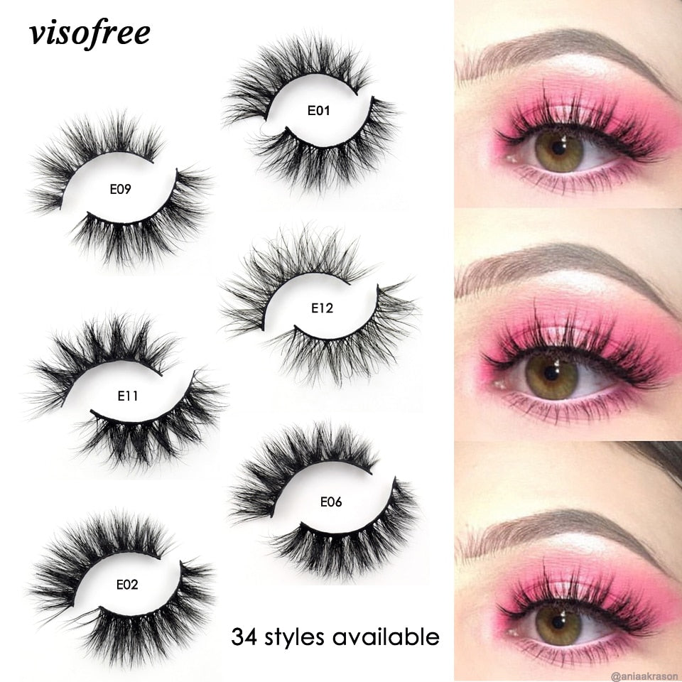 100% Visofree Mink Lashes 3D Mink Eyelashes