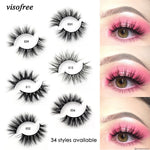 Load image into Gallery viewer, 100% Visofree Mink Lashes 3D Mink Eyelashes
