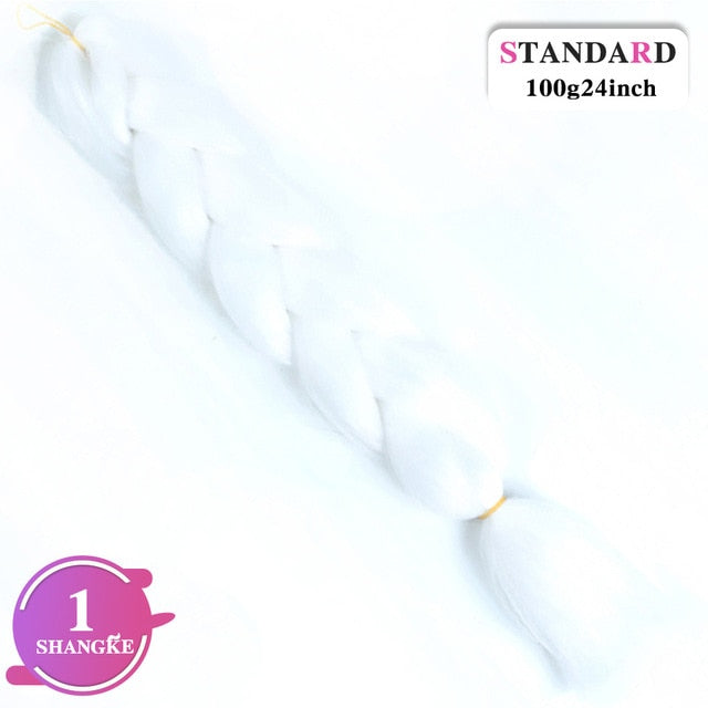 SHANGKE Pink Purple Blue Blonde Color Synthetic Jumbo