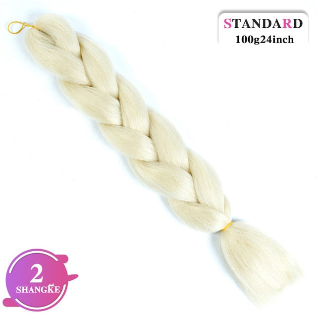 SHANGKE Pink Purple Blue Blonde Color Synthetic Jumbo