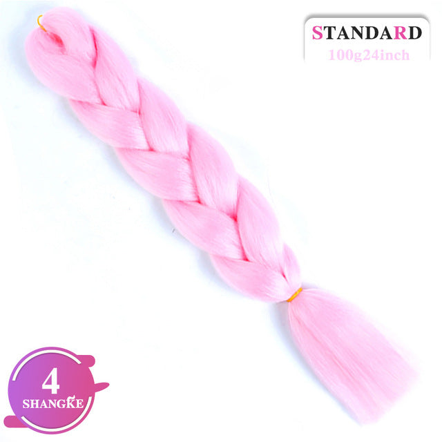 SHANGKE Pink Purple Blue Blonde Color Synthetic Jumbo