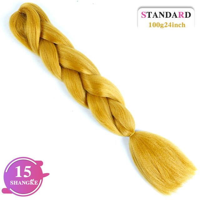 SHANGKE Pink Purple Blue Blonde Color Synthetic Jumbo