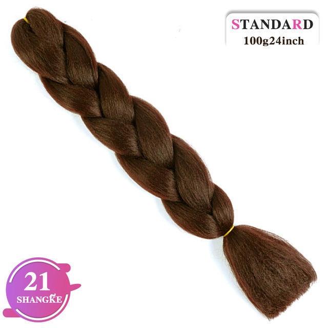 SHANGKE Pink Purple Blue Blonde Color Synthetic Jumbo