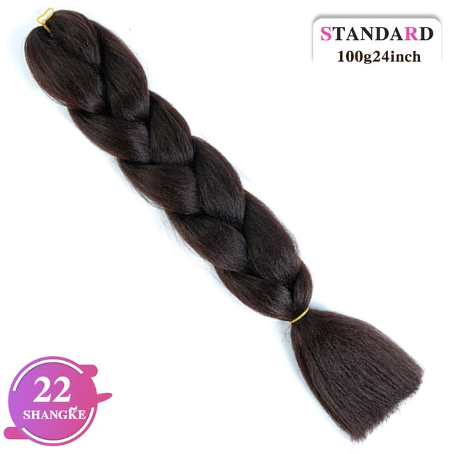 SHANGKE Pink Purple Blue Blonde Color Synthetic Jumbo