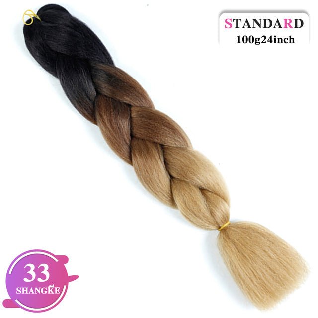 SHANGKE Pink Purple Blue Blonde Color Synthetic Jumbo