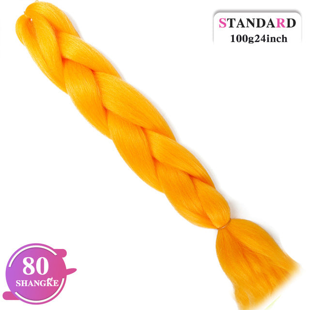 SHANGKE Pink Purple Blue Blonde Color Synthetic Jumbo