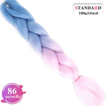 Load image into Gallery viewer, SHANGKE Pink Purple Blue Blonde Color Synthetic Jumbo

