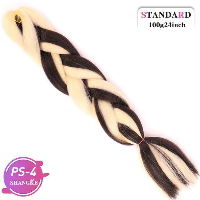 SHANGKE Pink Purple Blue Blonde Color Synthetic Jumbo