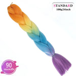 Load image into Gallery viewer, SHANGKE Pink Purple Blue Blonde Color Synthetic Jumbo
