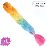 Load image into Gallery viewer, SHANGKE Pink Purple Blue Blonde Color Synthetic Jumbo
