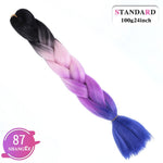 Load image into Gallery viewer, SHANGKE Pink Purple Blue Blonde Color Synthetic Jumbo
