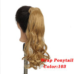 Load image into Gallery viewer, Straight Clip In Hair Tail False Hair 24&quot; 120g Ponytail Hairpiece With Hairpins Synthetic Hair Pony Tail Hair Extensions AOSIWIG
